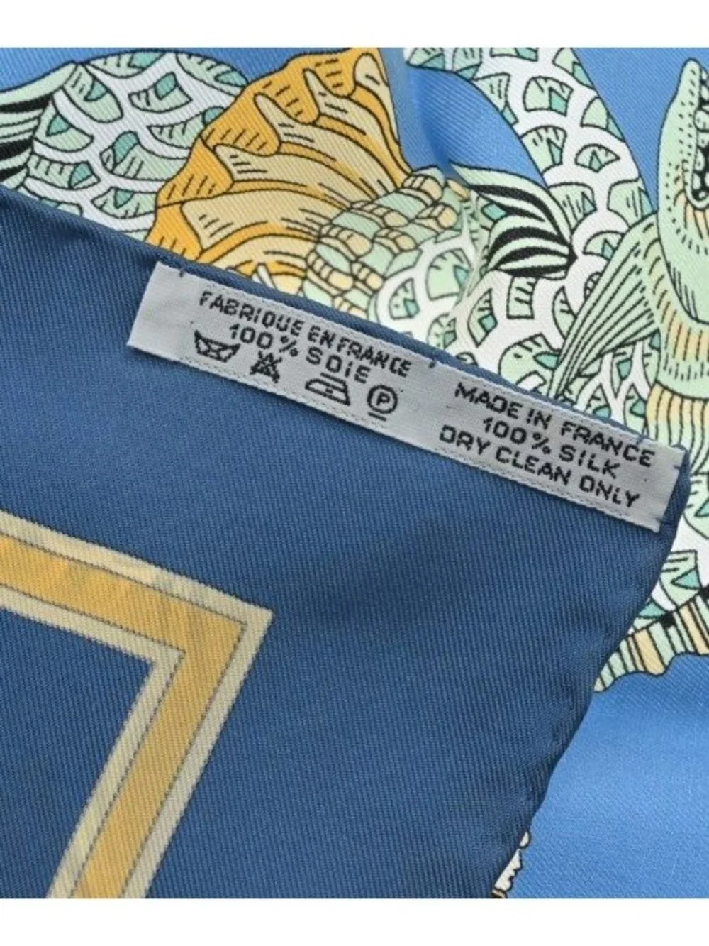 Hermes Bandana Scarf Blue